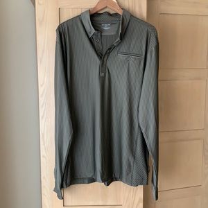 Ogio Shirt Men’s L Olive Green Long Sleeve Pullover Top Large